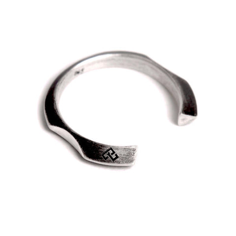 black silver FINGERS NICHE OPEN RING by ADI LEV design